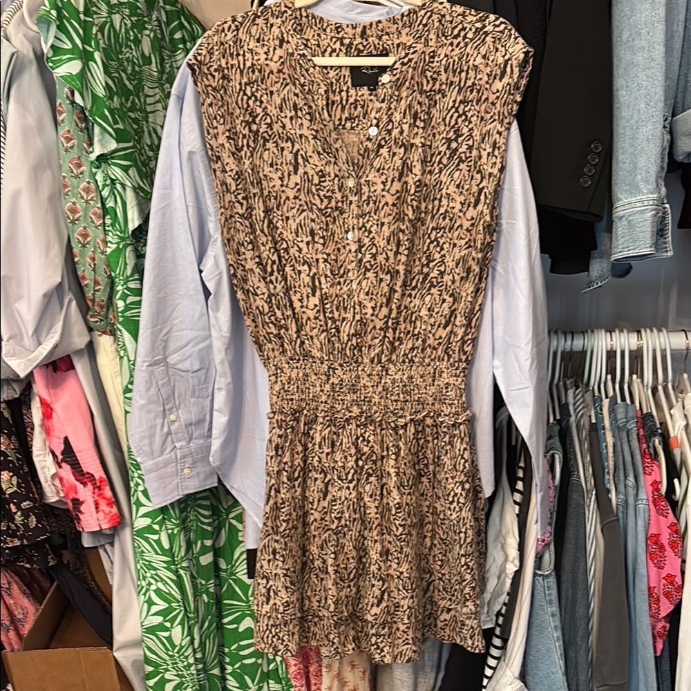 Stylish Black and Tan Dress